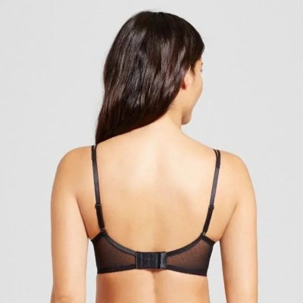 XL X-LARGE Maidenform SE1182 Self Expressions Lace Bralette Black NWT - Picture 6 of 10